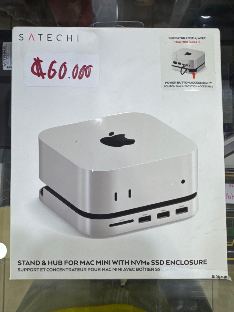 Soporte y concentrador para Mac Mini con NVMe SSD