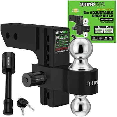 Enganche de remolque ajustable de 6 pulgadas Rhino USA