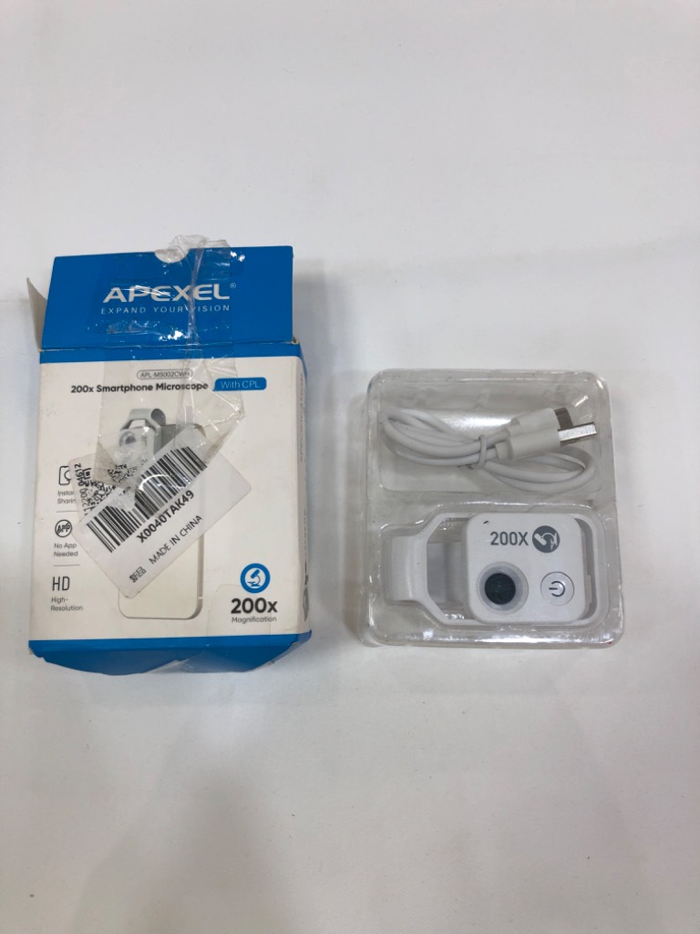 Microscopio para smartphone Apexel 200x con CPL