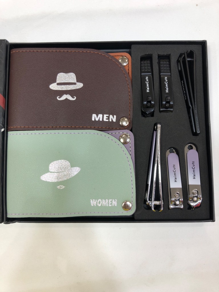 Set de manicura y pedicura HeimCutz con estuches para hombre y mujer