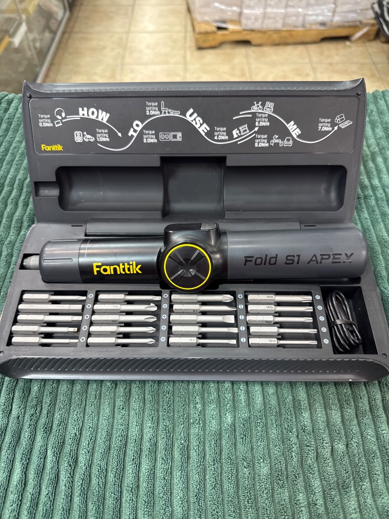 Destornillador eléctrico Fanttik Fold S1 Apex con kit de puntas